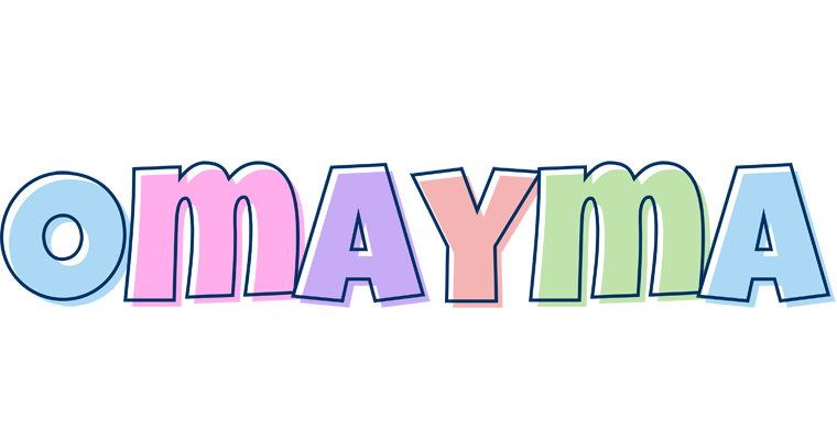 Omayma pastel logo