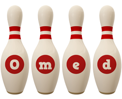 Omed bowling-pin logo