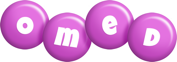 Omed candy-purple logo