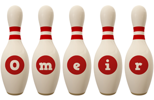 Omeir bowling-pin logo