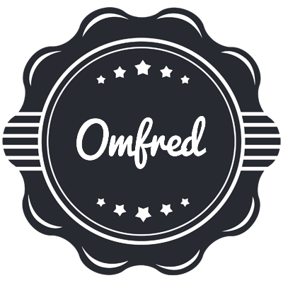 Omfred badge logo