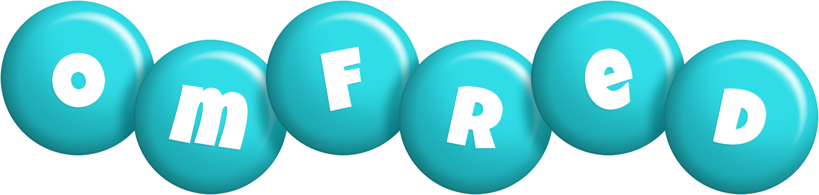 Omfred candy-azur logo