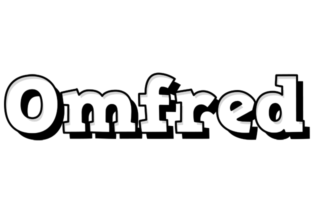 Omfred snowing logo