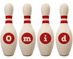 Omid bowling-pin logo