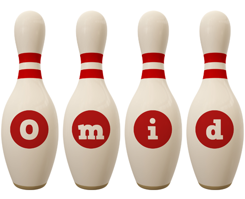 Omid bowling-pin logo