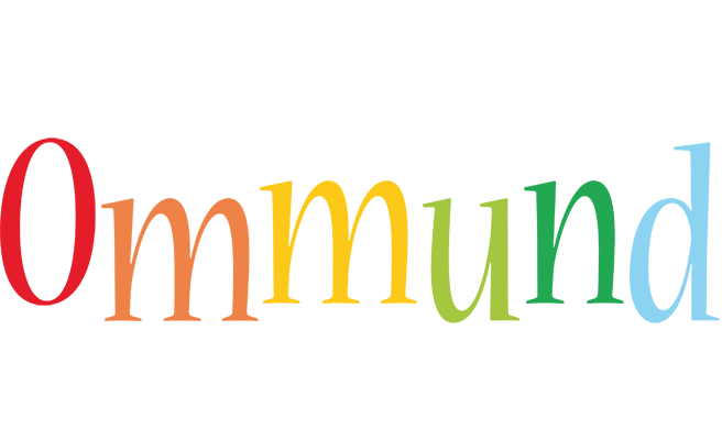 Ommund birthday logo