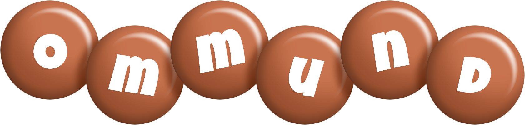 Ommund candy-brown logo