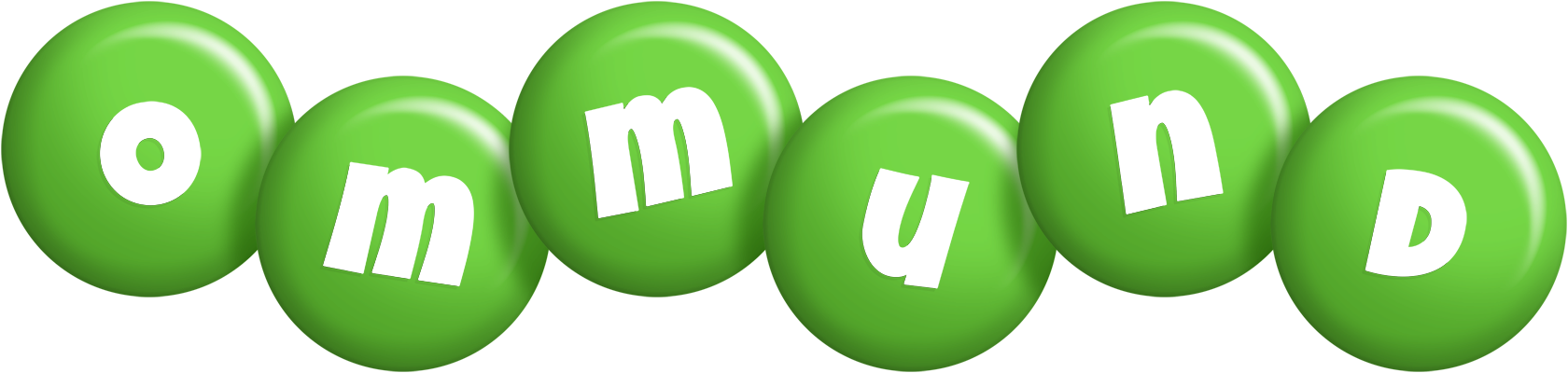 Ommund candy-green logo