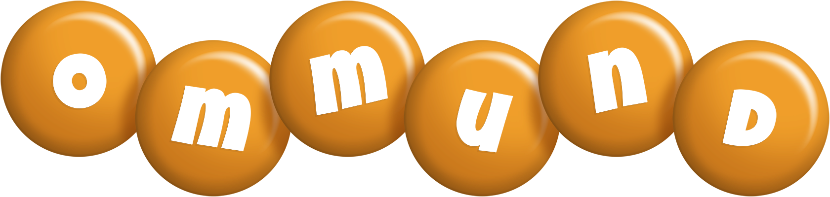 Ommund candy-orange logo