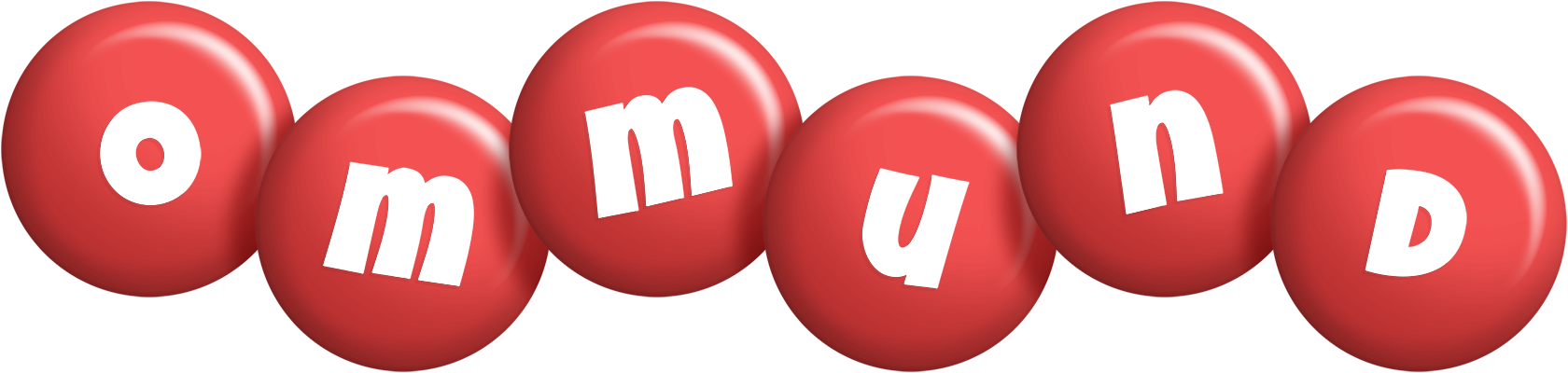 Ommund candy-red logo