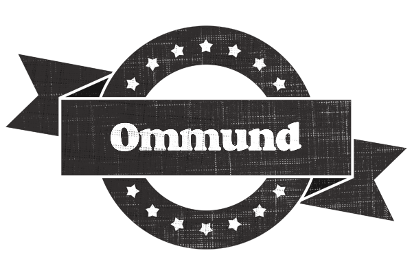 Ommund grunge logo