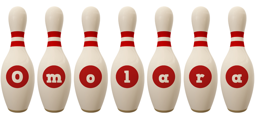 Omolara bowling-pin logo