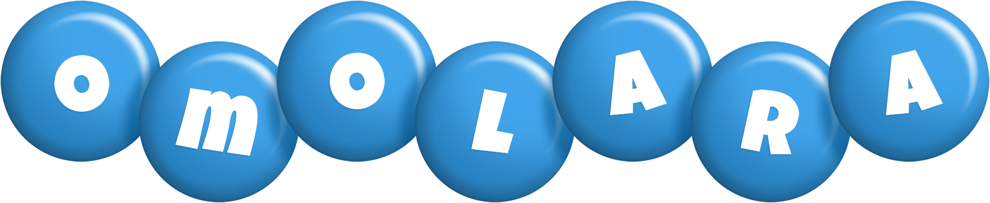 Omolara candy-blue logo