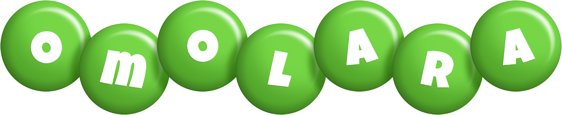 Omolara candy-green logo