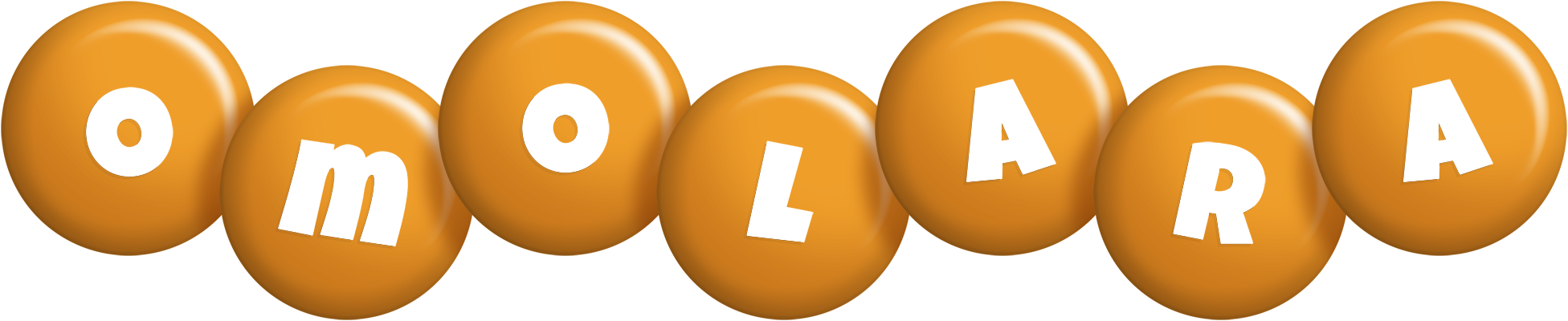Omolara candy-orange logo