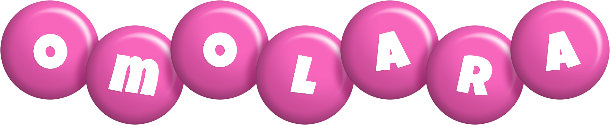 Omolara candy-pink logo