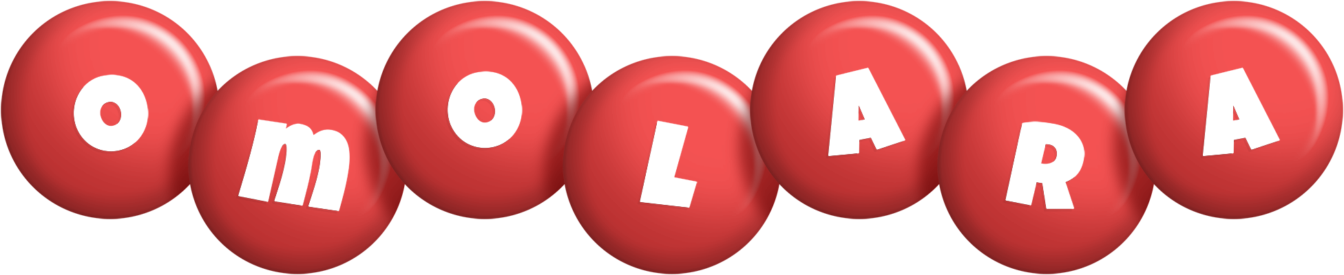 Omolara candy-red logo