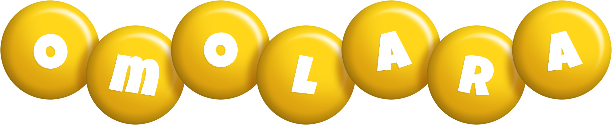 Omolara candy-yellow logo