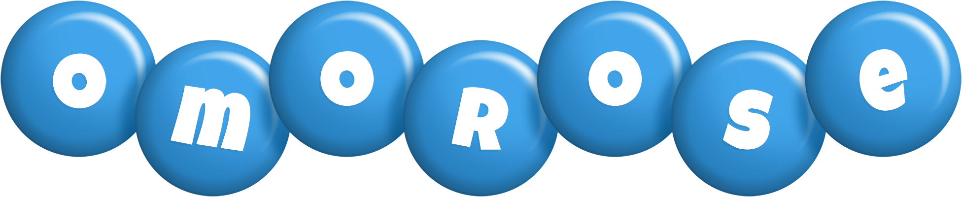 Omorose candy-blue logo