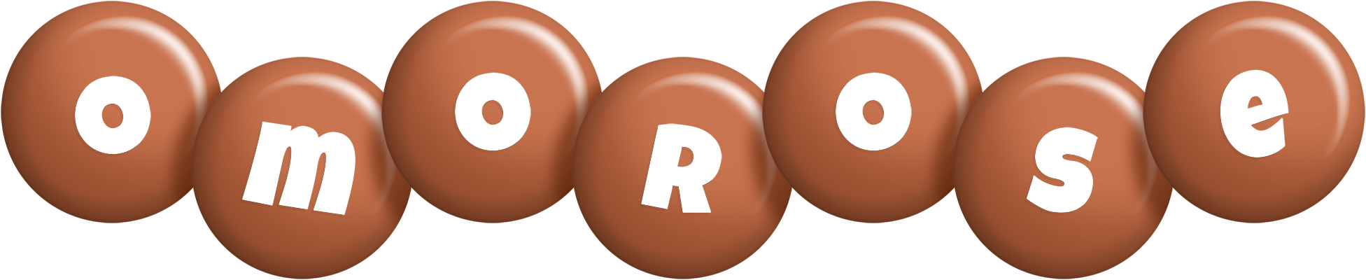 Omorose candy-brown logo