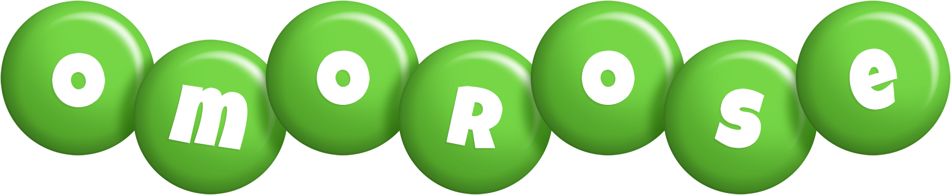 Omorose candy-green logo