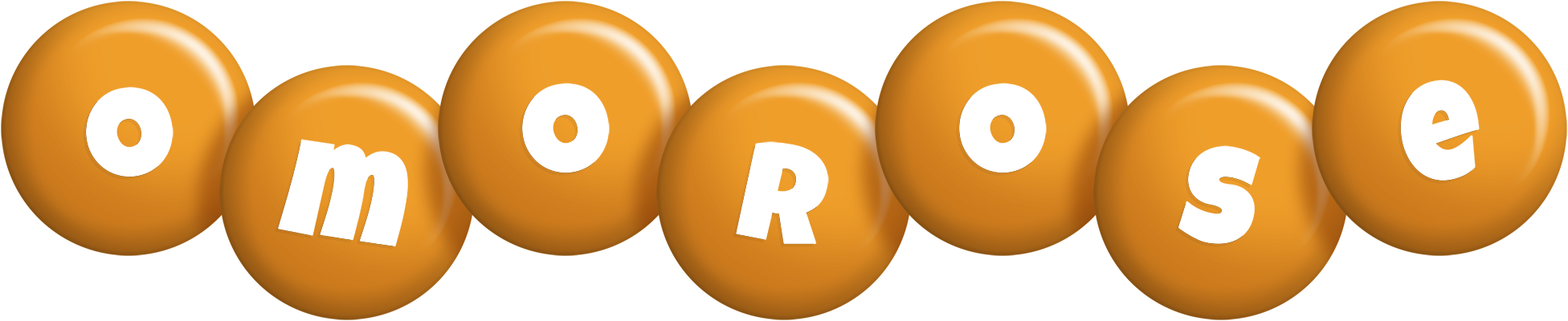 Omorose candy-orange logo
