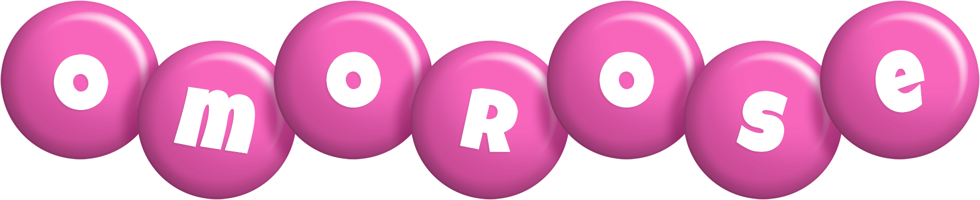 Omorose candy-pink logo