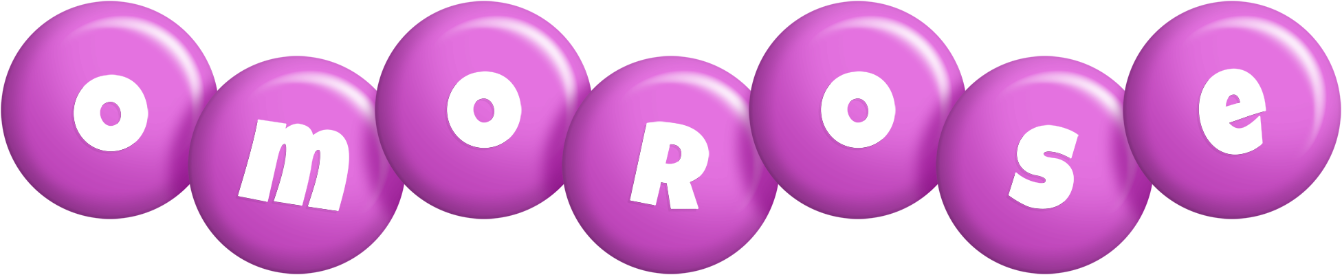 Omorose candy-purple logo