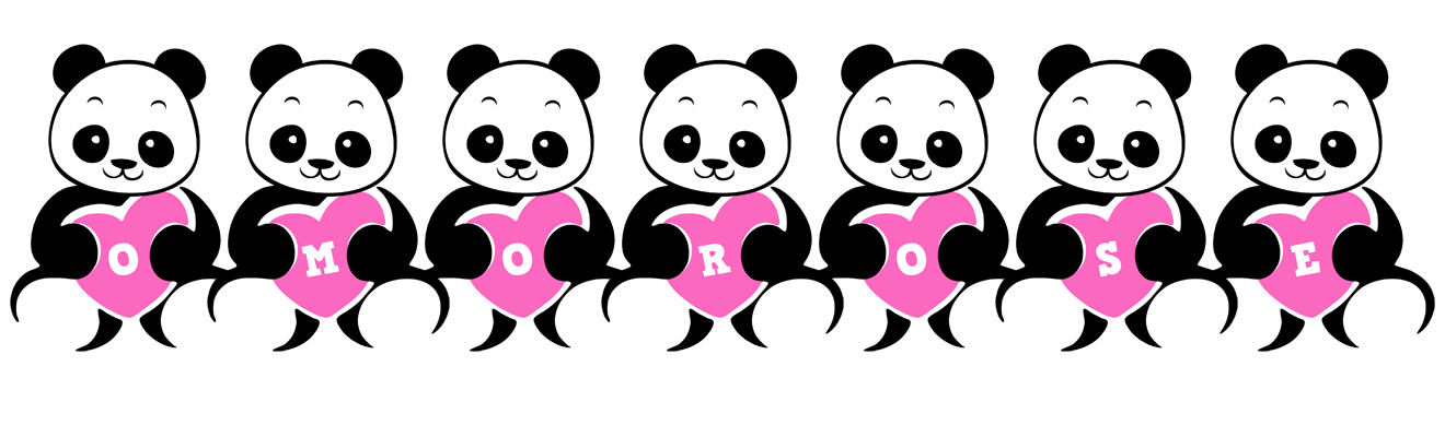 Omorose love-panda logo