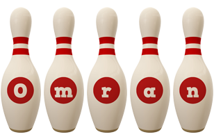Omran bowling-pin logo