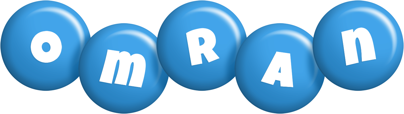 Omran candy-blue logo