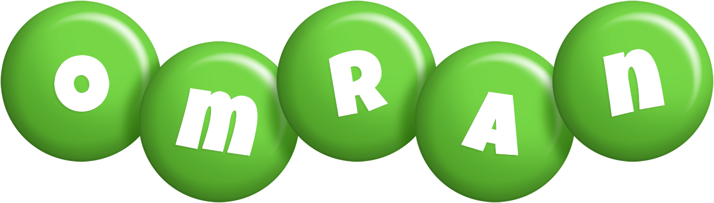 Omran candy-green logo