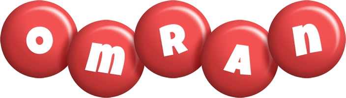 Omran candy-red logo