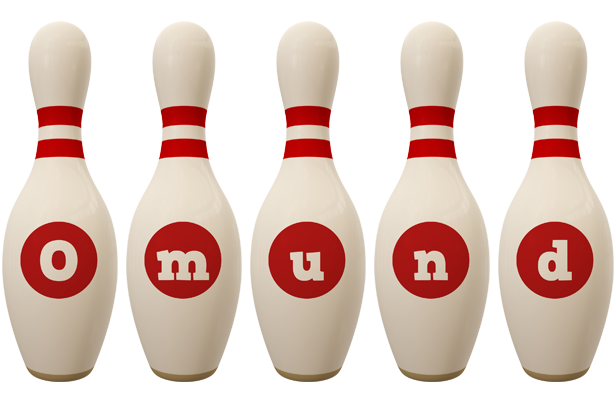 Omund bowling-pin logo