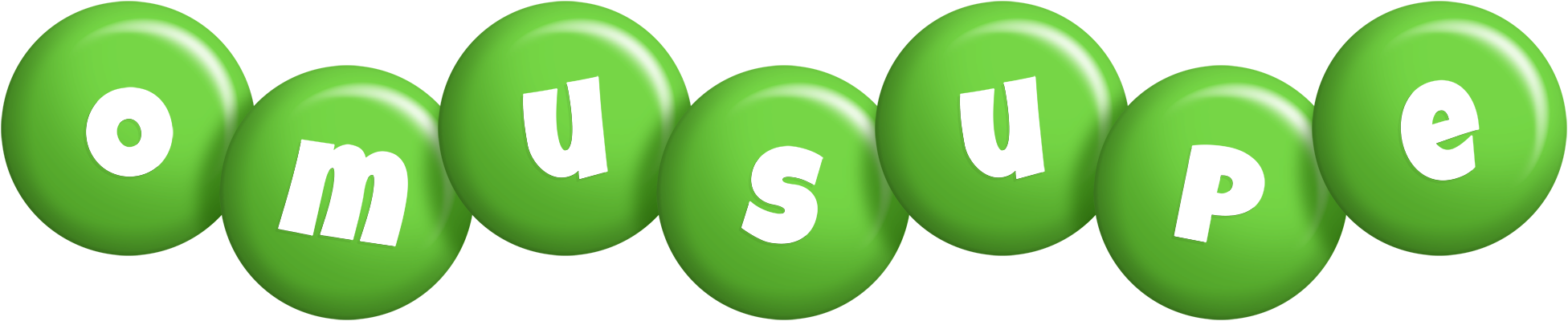 Omusupe candy-green logo