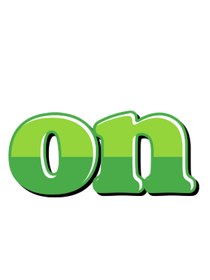 On apple logo