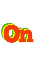 On bbq logo