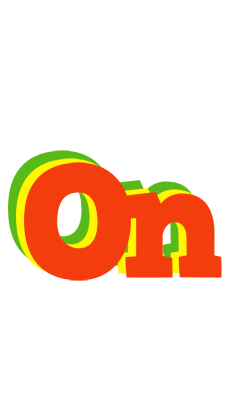 On bbq logo