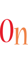 On birthday logo