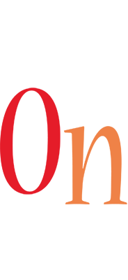 On birthday logo