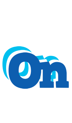 On business logo