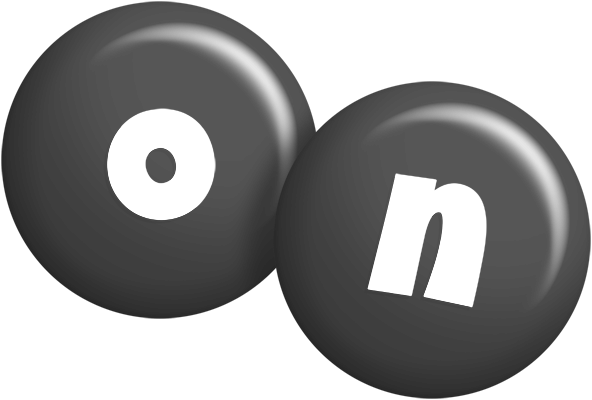 On candy-black logo