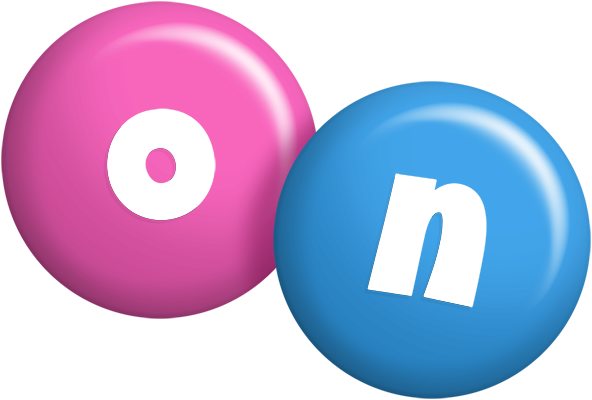 On candy logo