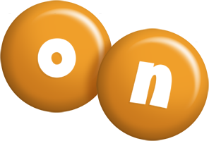 On candy-orange logo