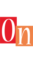 On colors logo