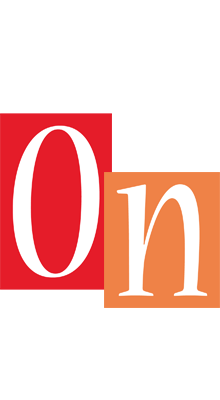 On colors logo