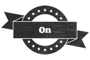 On grunge logo