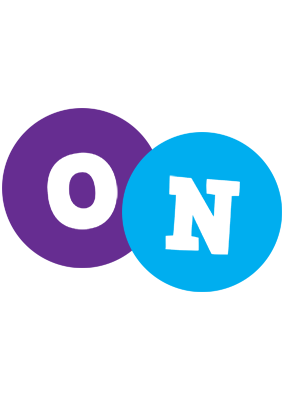 On happy logo