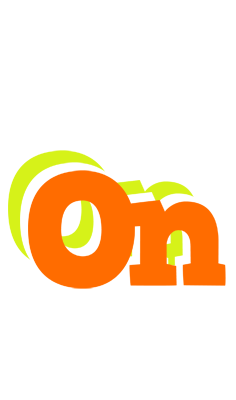 On healthy logo