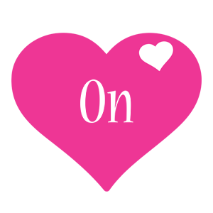 On love-heart logo